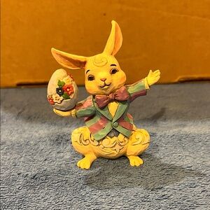 Jim Shore Colorful Easter Bunny Figurine
